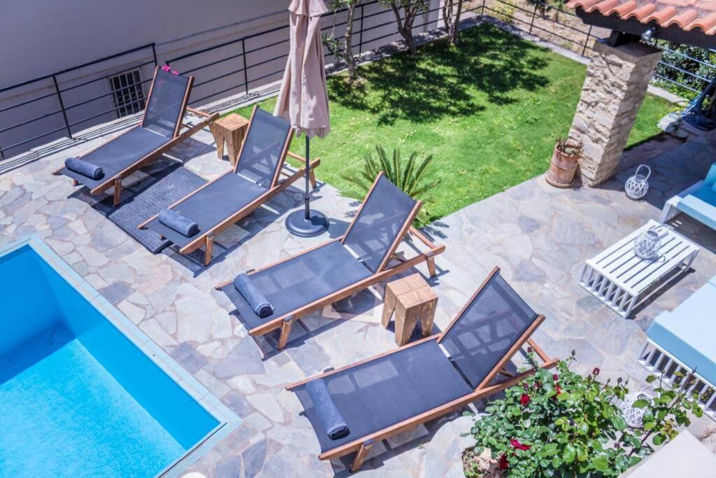 Villa Ventus, 40Sqm Private Pool & Hot Tub! Roussospítion Exterior foto
